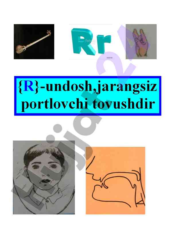 R tovushi bilan bo'g'inlarni yaratish usullari