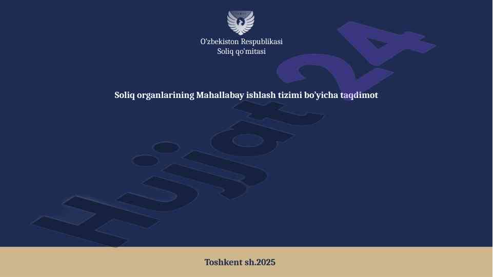 Soliq xizmatining mahalla yettiligidagi o'rni