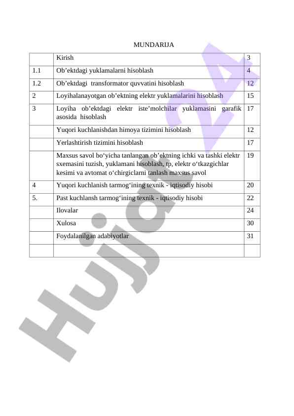 Elektr tizimlari va mexanik harakatlanuvchi qurilmalar
