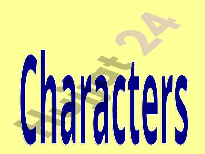 Types of characters in literature analysis