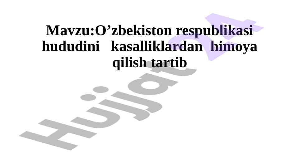 O’zbekistonning donli ekinlari kasalliklari va kurash