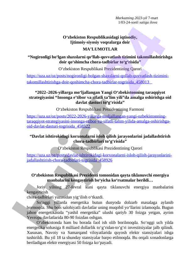 Nogironlikni qo‘llab-quvvatlash tizimini takomillashtirish