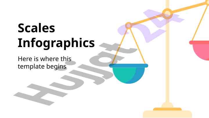Scales infographics and planetary information guide