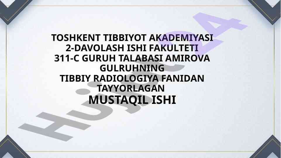 Ekskretor urografiya haqida ma'lumotlar