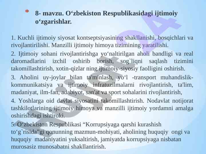 Ijtimoiy siyosat va ijtimoiy himoya tizimlari