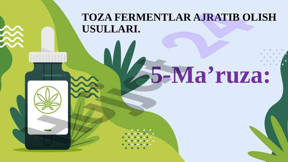 Toza fermentlar ajratib olish usullari