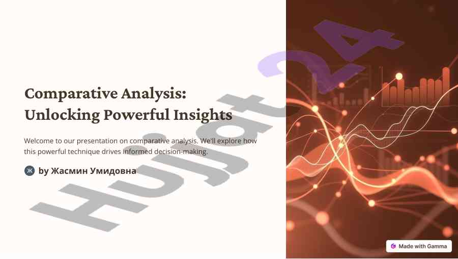 Comparative analysis techniques for informed decisions