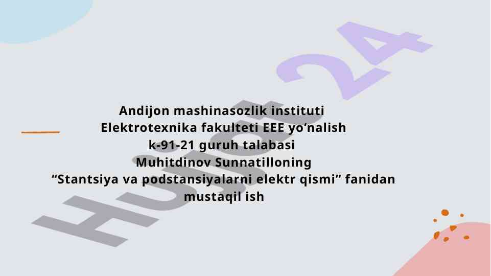 Kuchlanish transformatorlarining ulanish sxemalari