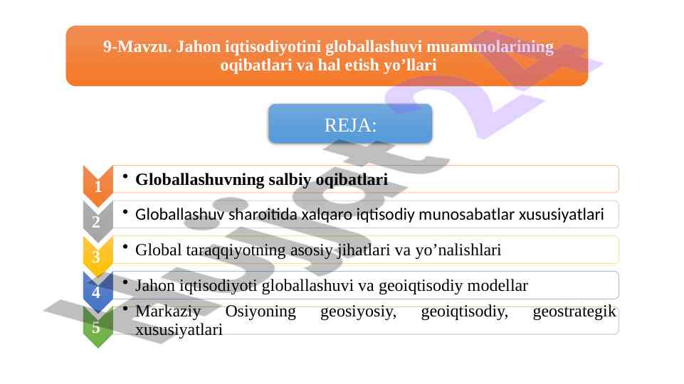 Globallashuv fenomenining ilmiy tahlili