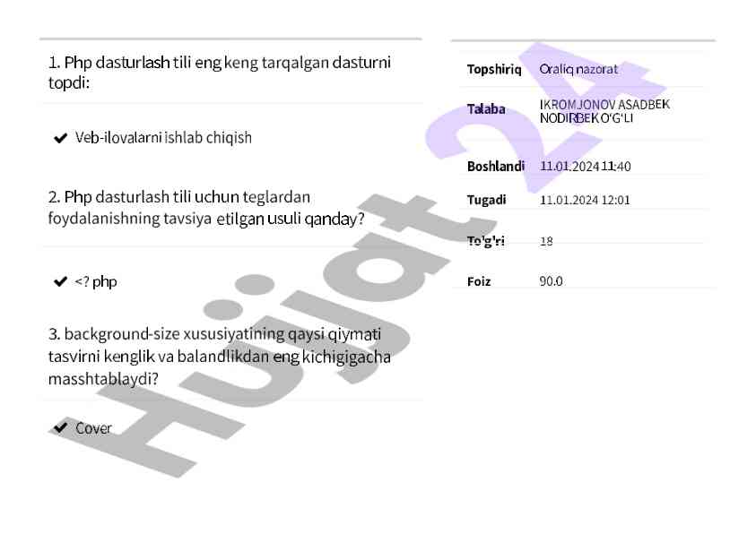 Html elementlari va ularning ishlatilishi