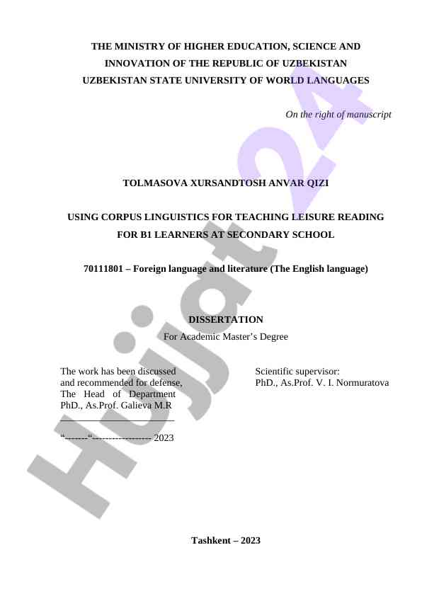 Using corpus linguistics for teaching leisure reading