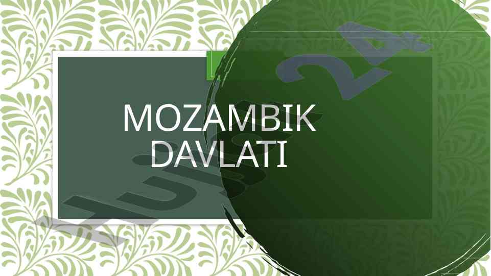 Mozambik davlati haqida ma'lumotlar