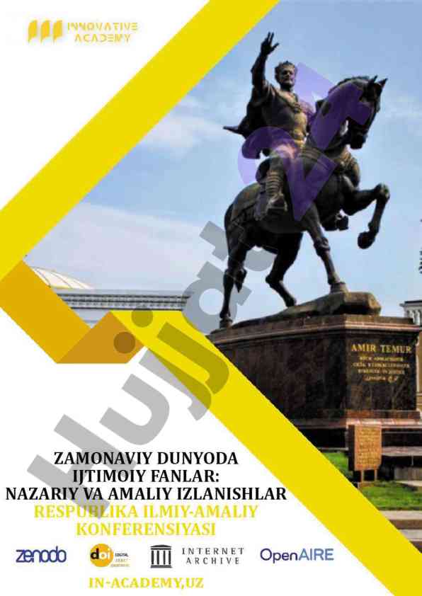 Zamonaviy dunyo ijtimoiy fanlar nazariy va amaliy izlanishlar