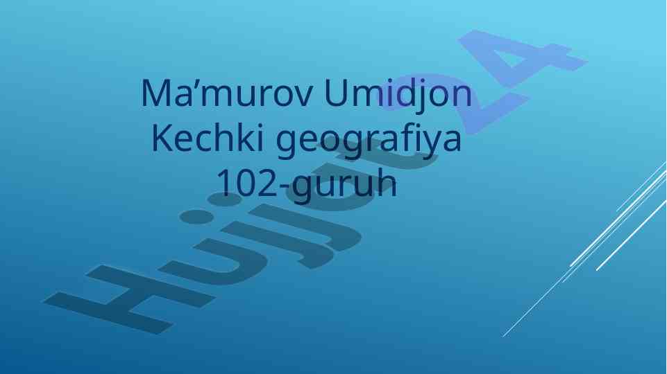 Endogen geologik jarayonlar va intruziv magmatizm