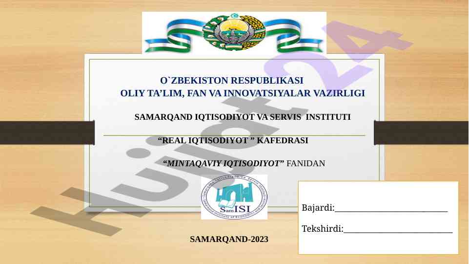 Qishloq xo'jaligida iqtisodiy islohatlar tahlili