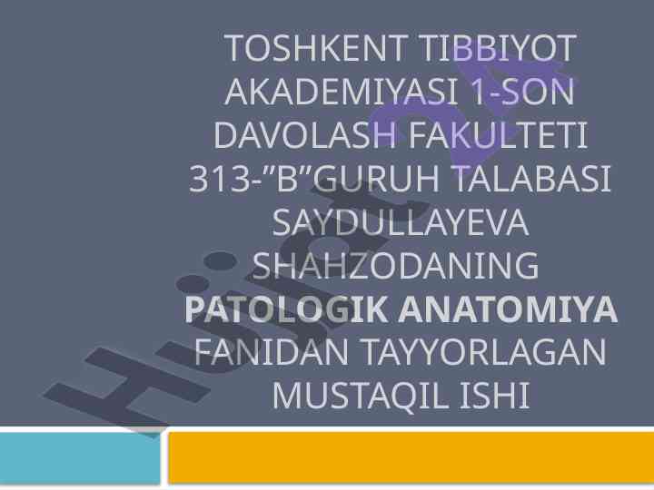 Sut bezi patologiyasi haqida ma'lumotlar