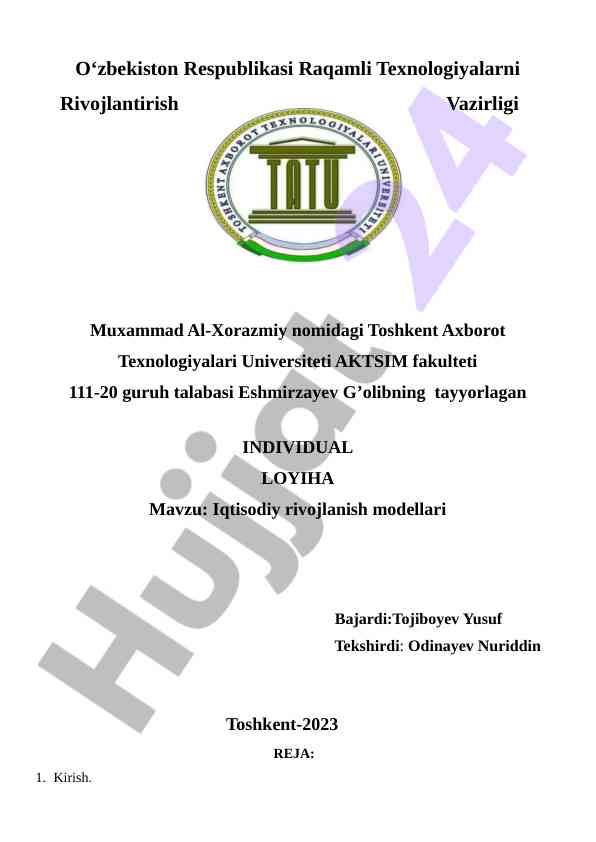 Iqtisodiy rivojlanish modellari