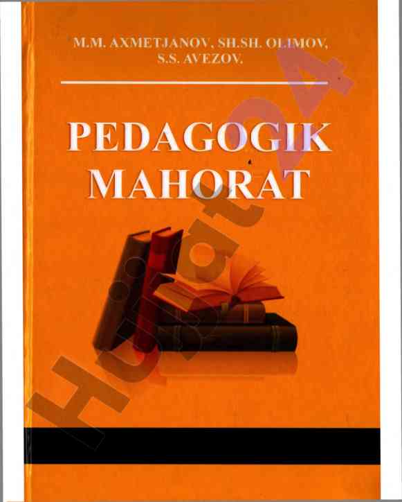 Pedagogik mahorat o‘quv qo‘llanmasi