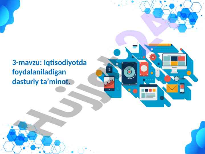 Iqtisodiyotda foydalaniladigan dasturiy ta’minot