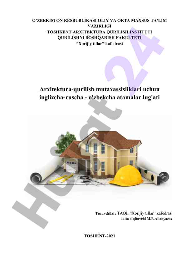 Inglizcha-ruscha-o'zbekcha atamalar lug'ati
