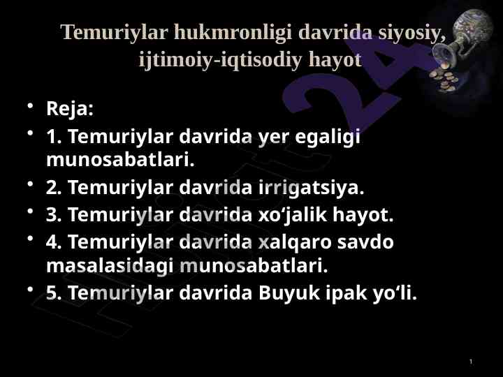 Temuriylar davridagi siyosiy ijtimoiy hayot