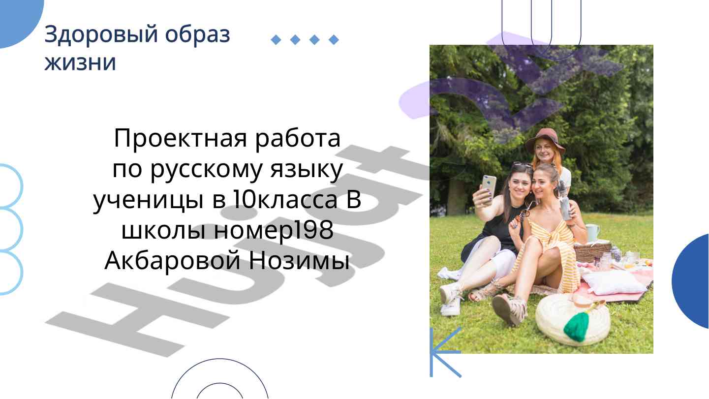 Проектная работа по русскому языку в 10 классе