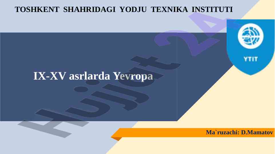 Yevropada oliy ta'lim va universitetlar tarixi