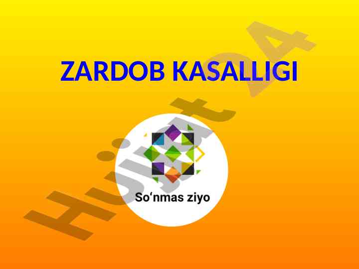 Zardob kasalligi va uning kechish mexanizmlari