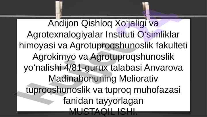 Choʻllanish jarayonlari va tuproq degradatsiyasi