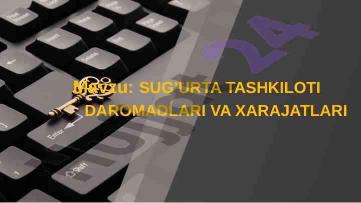 Sug'urta tashkiloti daromadlari va xarajatlari