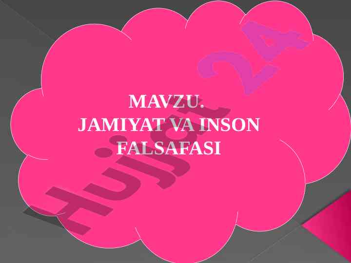 Jamiyat va inson falsafasi tahlili