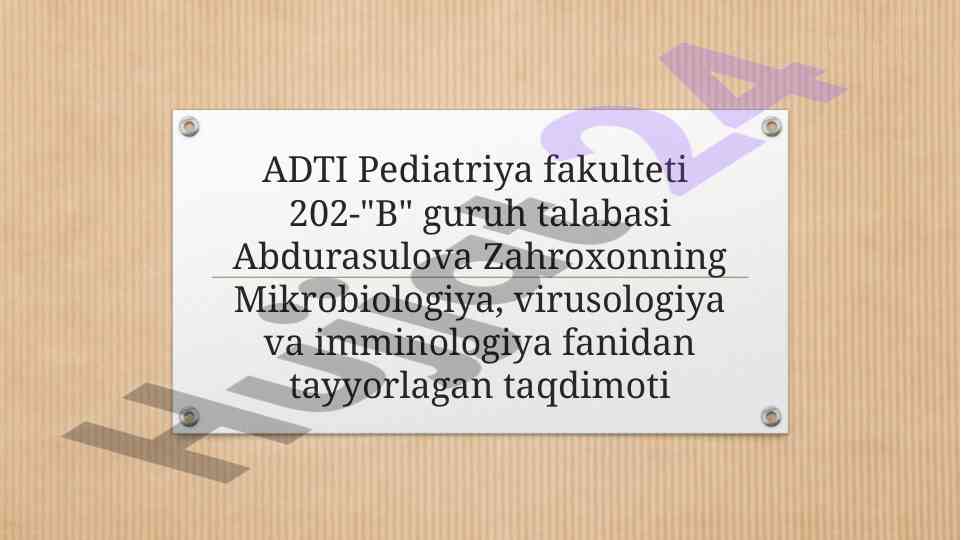 Mikrobiologiya va imminologiya: meningokokklar va kasalliklar