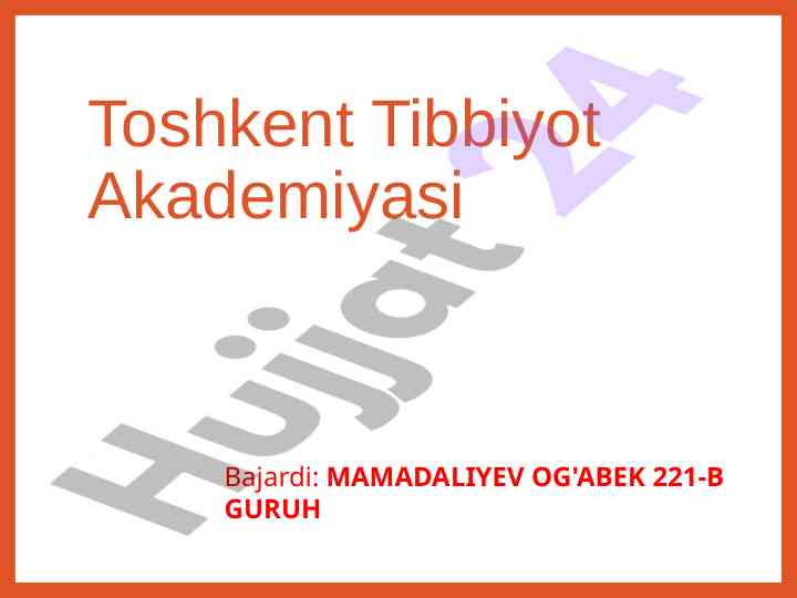 Shikastlangan o'choqlarda dastlabki shifokor yordam