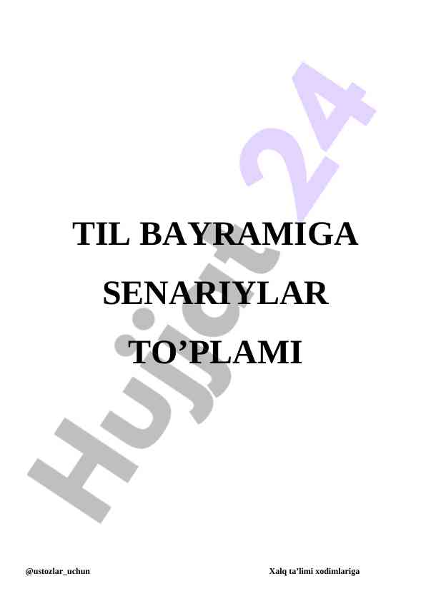 Til bayrami taqdimoti: ona tilimizning ahamiyati