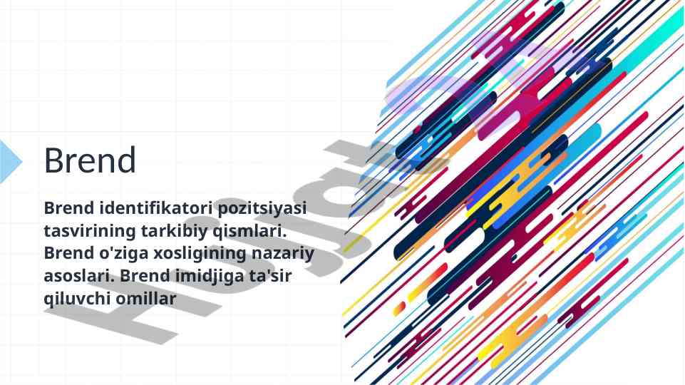 Brend imidji va o'ziga xoslik nazariyasi