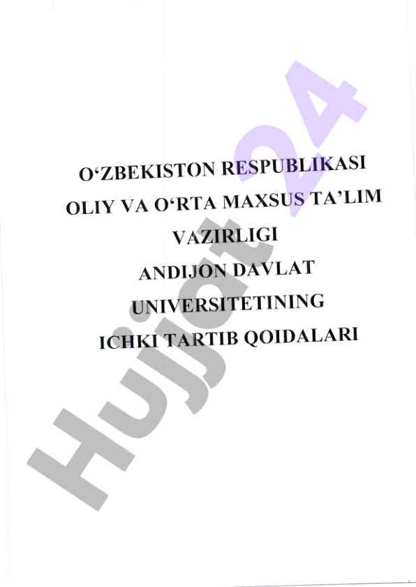Ichki mehnat tartibi qoidalari bilan tanishtirish