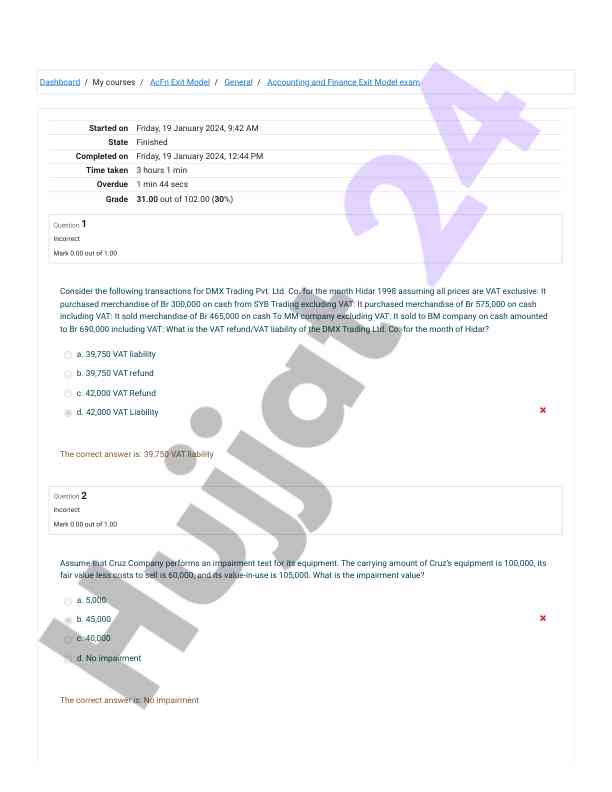 Vat liability calculation for dmx trading pvt ltd
