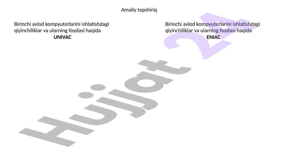 Kompyuter texnologiyalari va uning tarixi