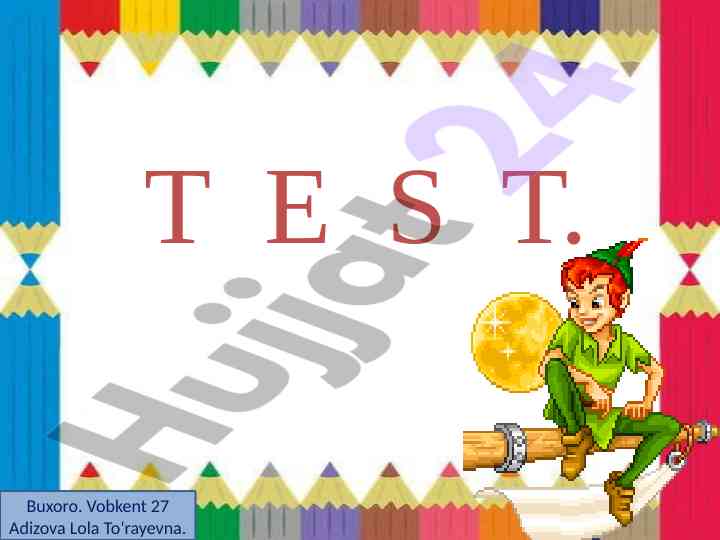 Matn shakllari va nutq tuzilishi bo‘yicha test