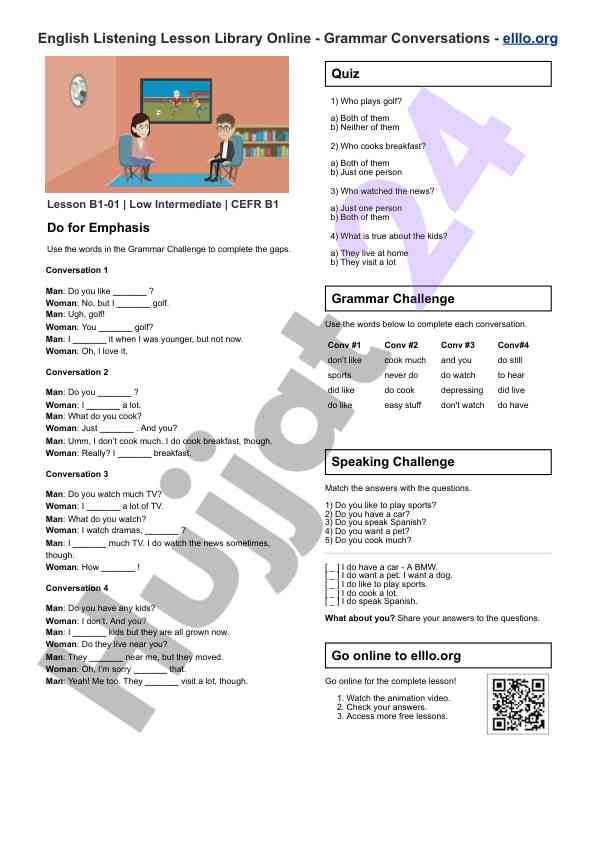 English quiz and grammar challenge for learners