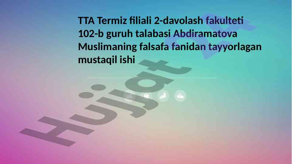 Markaziy osiyoda a.temur davridagi falsafiy qarashlar