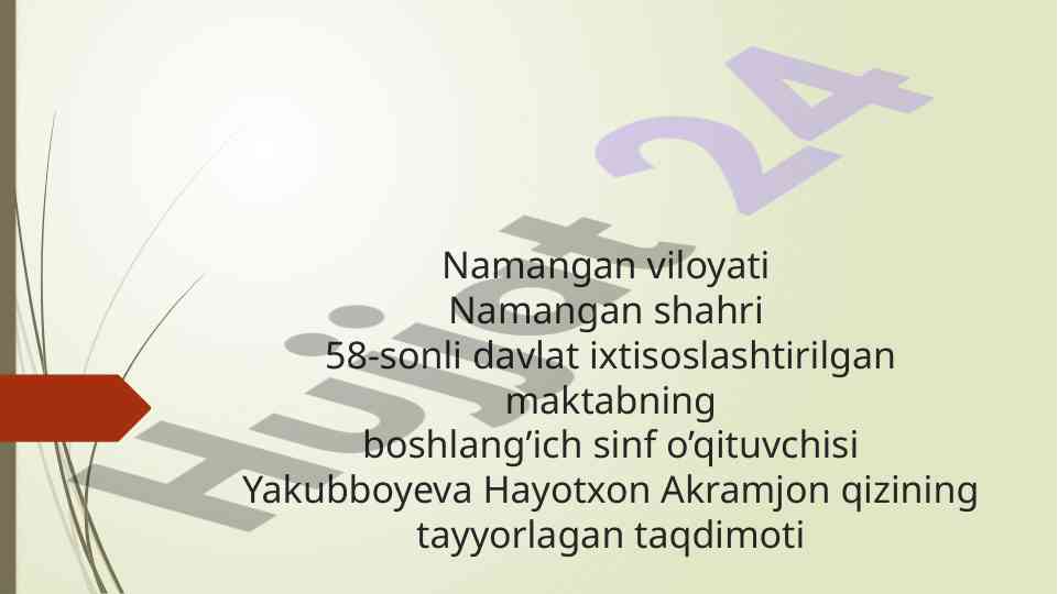 Non qayerdan keladi? o‘qish mavzusi haqida taqdimot