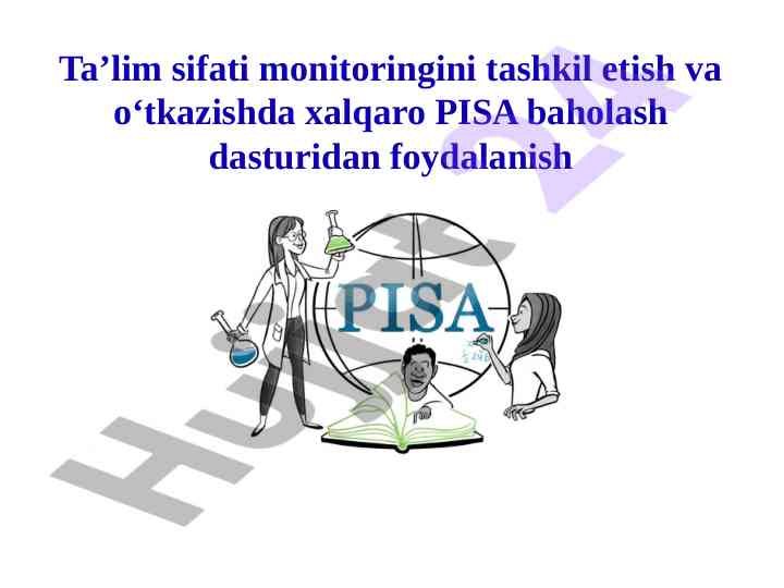 Ta’lim sifatini monitoringini tashkil etish usullari