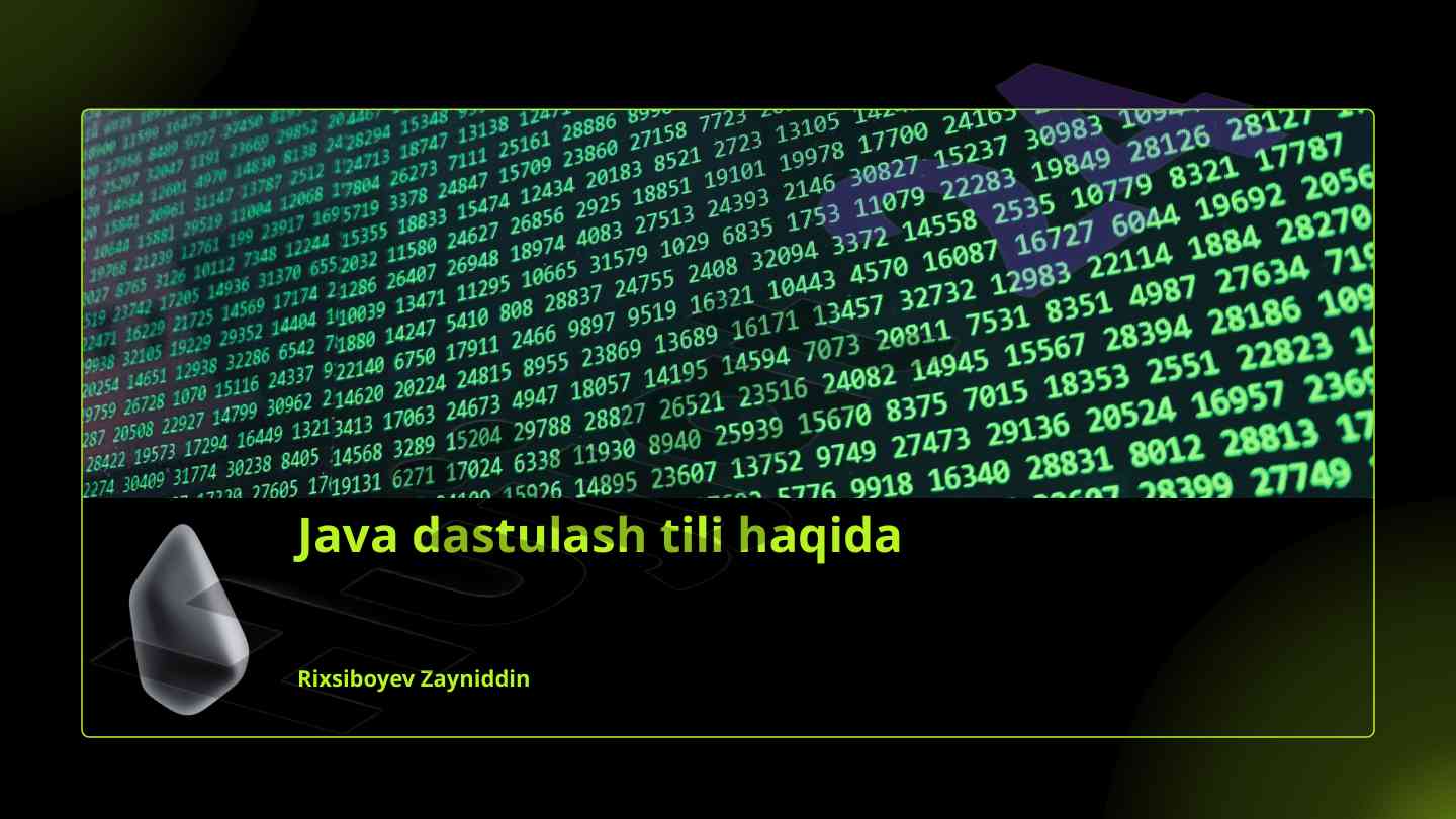 Java dasturlash tili: asoslar va afzalliklari
