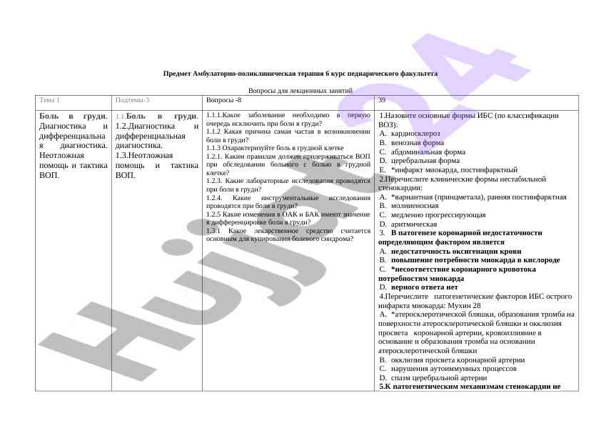 Ambulatorno-poliklinicheskaya terapiya lektsii 6 kurs