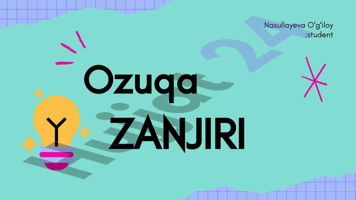 Ozuqa zanjiri va uning ahamiyati