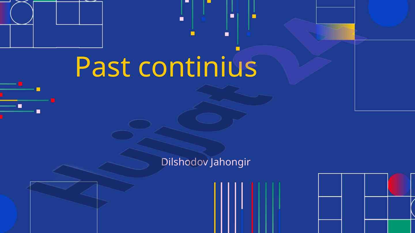 Past continuous tense explanation and usage examples