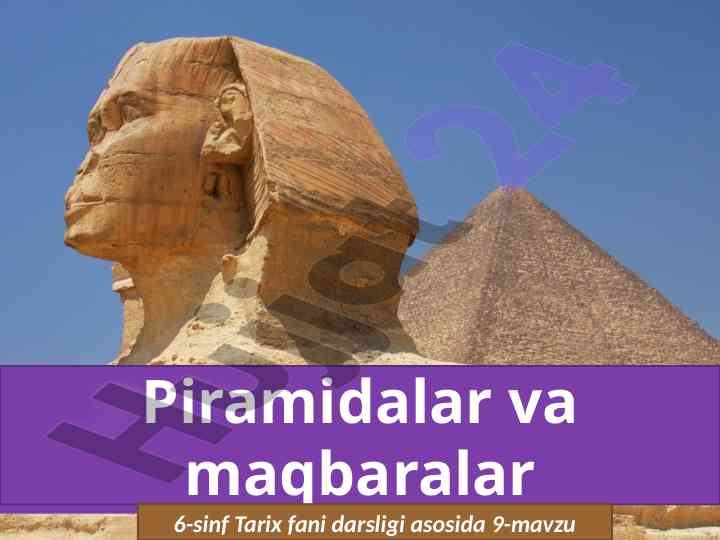 Qadimgi misrliklar va piramidalar tarixi