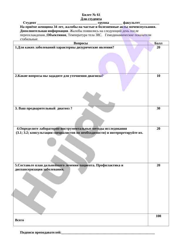 Жалобы и симптомы пациентов: клинический анализ