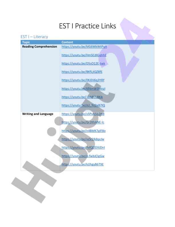 Est i literacy and math resources overview